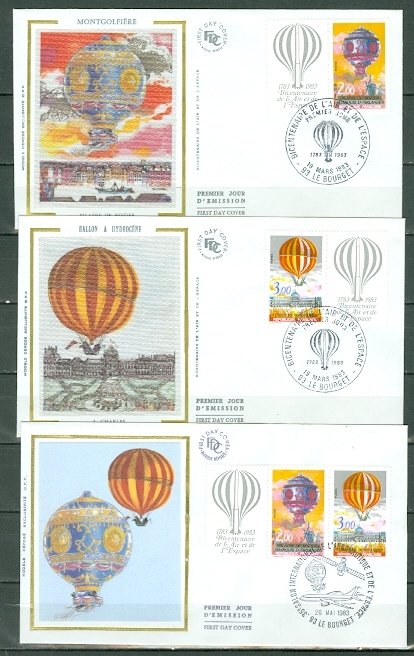 FRANCE BALLOONS #1863-64 VERY NICE SELECTION