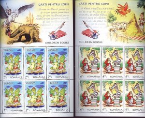 Romania STAMPS 2010 CEPT Europe sheets MNH kids books dragon fantasy birds