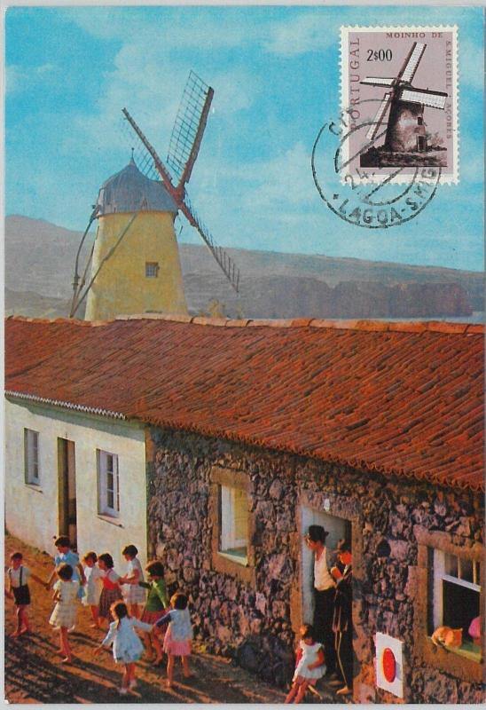 63629 - PORTUGAL - POSTAL HISTORY: MAXIMUM CARD 1971 -  ARCHITECTURE  Windmill