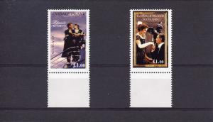 EASDALE ISLAND 1997 TITANIC The Film Titanic Set (2) MNH