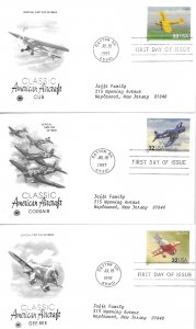 1997 FDC, #3142, 32c Classic American Aircraft, PCS (6)