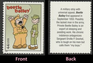 US 4467 Sunday Funnies Beetle Bailey 44c single MNH 2010