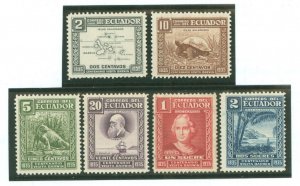 Ecuador #340-345 Unused Single (Complete Set) (Wildlife)