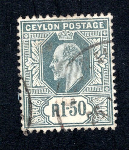 Ceylon #192,  VF, Used, CV $20.00 ....  1290157