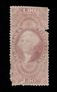 AFFORDABLE GENUINE SCOTT R80c 1863 PURPLE 1ST ISSUE REVENUE FOREIGN EXCHANGE