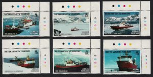 BAT Research Ships 6v Corners 2011 MNH SG#538-543