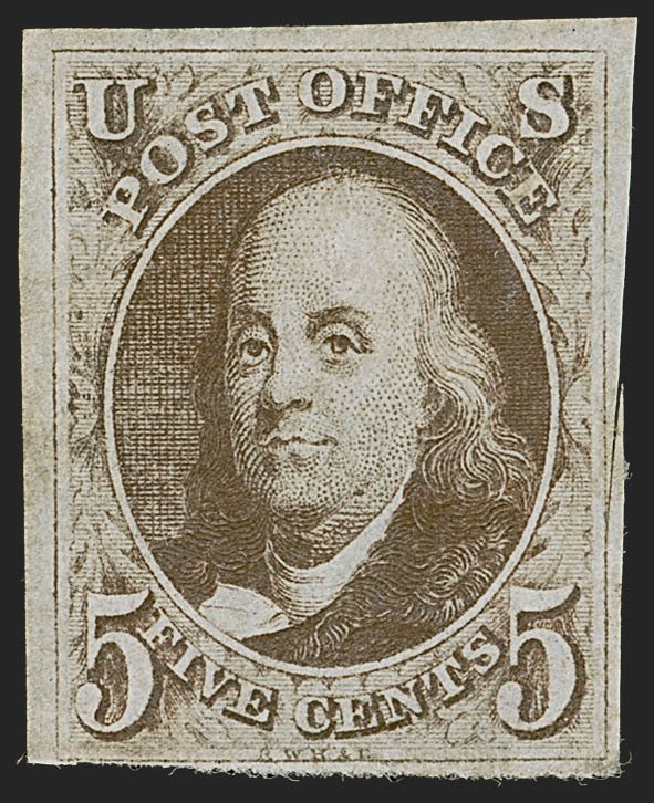 U.S. #1a MINT OG (over 50%) with PSE Cert. Large Margins, Deep color.