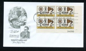 US 1502 Electronics Progress - Components PB  UA Artmaster cachet FDC