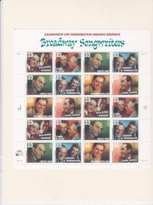 US Sheet 3345-50 Broadway Songwriters