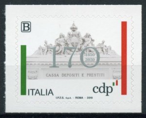 Italy Banking Stamps 2020 MNH CDP Banks Cassa Depositi e Presititi 1v S/A Set 