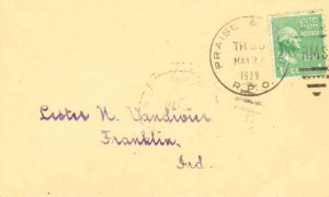 United States U.S. R.P.O.'s Praise & Spart. 1939 519-I-1  Postcard  Philatelic.