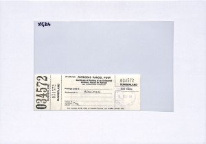 GB Durham OVERSEAS PARCEL POST LABEL 1980 *Sunderland* SPECIMEN {samwells}XG216