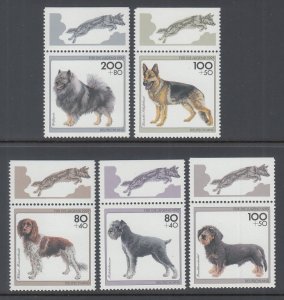 Germany B779-B783 Dogs MNH VF