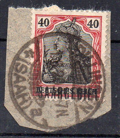 GERMANY - SAARGEBIET - 1920 - DEUTSCHES REICH - 40 - Used - Unstucked -