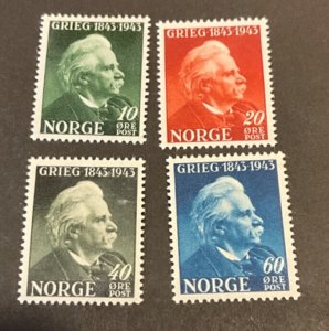 Norway Scott #255-8 never hinged
