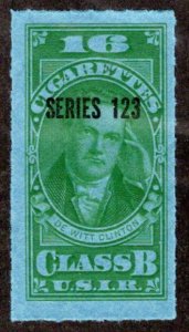 Springer TB221a, MNH, 16 Class B Cigarettes, Series 123, 1953, USA Revenue