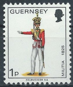 Guernsey 1974 - 1p Militia - SG99 unused