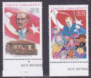 Turkey 1998 Europa National Festivals Kemal Ataturk National Flag Children VF/NH