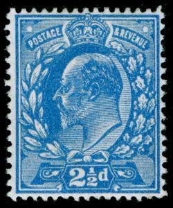 SG284 SPEC M18v(3), 2½d dull blue PERF 15x14, LH MINT. UNLISTED. DOUBLE GUM.