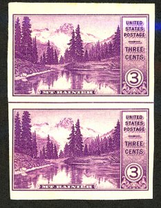 U.S. #758 Unused Line pair NH