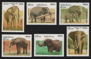 Laos Elephants 6v 1997 MNH SG#1570-1575