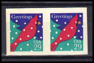 2874 29c Cardinal Fine MNH BPS Hor Pair Z3671
