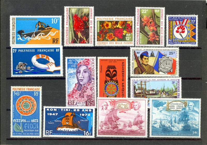 French Polynesia Mint LH Collection (1970's)