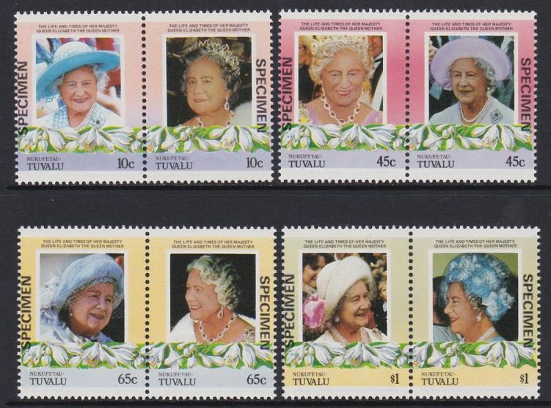 Tuvalu Nukufetau 1984 Queen Mother Specimen MNH