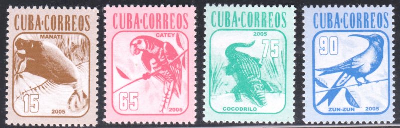 2005 Cuba Stamps Sc 4479-4482 Wildlife Complete Set MNH