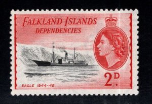 FALKLAND ISLANDS Dependencies Scott 1L22  from 1954 Ship set MH*