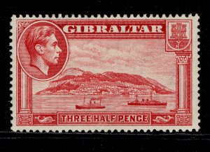 GIBRALTAR GVI SG123, ½d carmine, M MINT. Cat £35. PERF 14