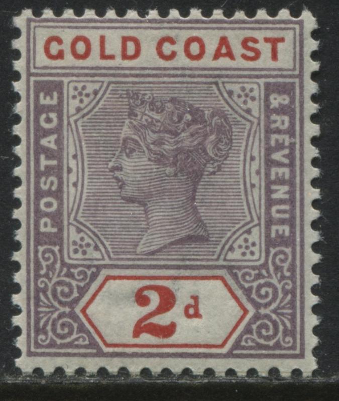 Gold Coast QV 1898 2d mint o.g.