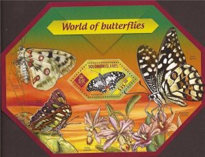 Solomon Islands - 2014 World of Butterflies - Souvenir Sheet - 19M-462