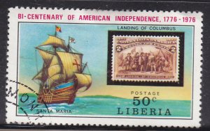 Liberia 708 American Revolution Bicentennial 1975