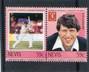 Nevis 1984 B.W. LUCKHURST Cricketer Single Perforated Mint (NH)