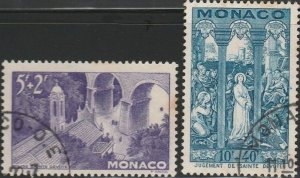 Monaco, #B82-B83  Used From 1944