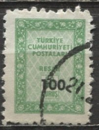 Turkey 1963: Sc. # O83; Used Single Stamp