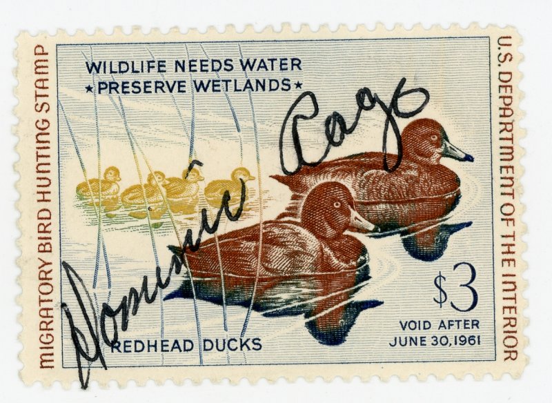 #RW27 – 1960 $3.00 Redhead Ducks. Used.