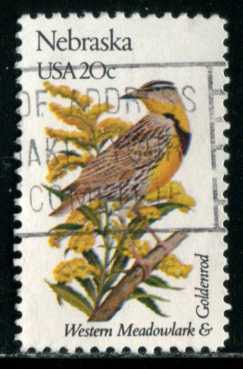 1979 20c State Birds & Flowers - Nebraska, used