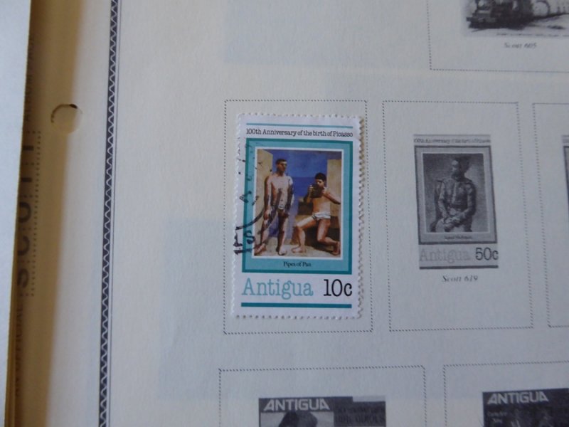 Antigua 1921-1985 Stamp Collection on Scott International Pages