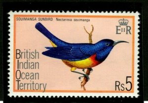 ES-805 BRITISH INDIAN OCEAN TERRITORY BIRD 1975 Souimanga sunbird SG 76 MNH 