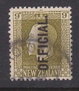 NEW ZEALAND GV 9d OFFICIAL sound used - SG cat c£38........................B4610