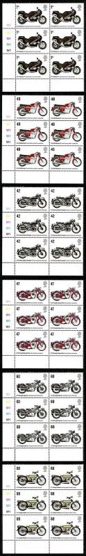 SG2548-53 2005 Motorcycles Set in Cylinder Blocks U/M