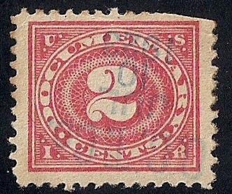 R229 2 cent Rose 1917-33 Series Documentary Stamp used VF