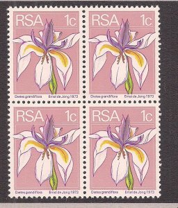 SOUTH AFRICA SC# 408 B/4   FVF/MNH  1974