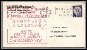 US 1958 Cover San Francisco China Town C of C Celebrating Year of the DOG