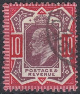 003443/ GB 1912 Sg311 10d Dull Reddish Purple & Carmine Fine Used Cds Cv £60