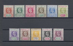 SEYCHELLES 1903 SG 46/56 MINT Cat £130