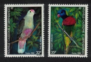 New Caledonia Dove Lory Birds 2v 1982 MNH SG#684-685