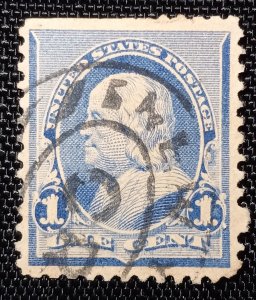 US #219 Used W/Fancy Cancel VF